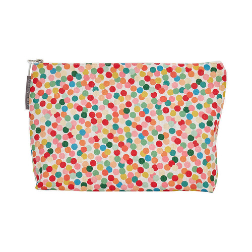 Annabel Trends Cosmetic Bag - Linen - Large - Confetti