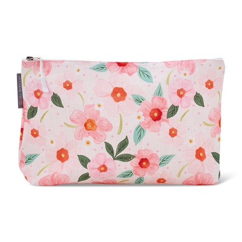 Annabel Trends Cosmetic Bag - Linen - Large - Meadow Blush