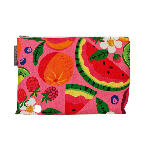 Annabel Trends Cosmetic Bag - Linen - Large - Tropicana