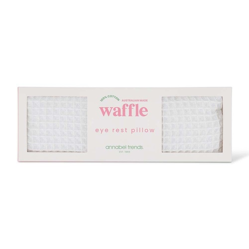 Annabel Trends Eye Rest Pillow - Waffle Cotton - White