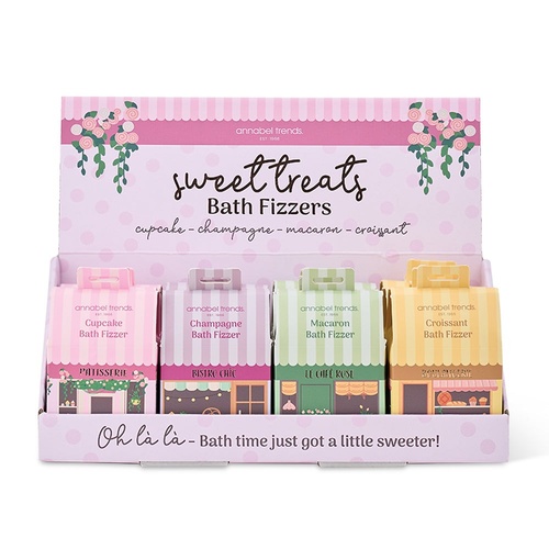 Annabel Trends Sweet Treats Bath Fizzers - Counter Pack of 16