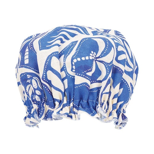 Annabel Trends Shower Cap - Linen Cotton - Blue Oasis