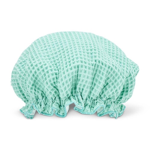 Annabel Trends Shower Cap - Waffle Cotton - Mint