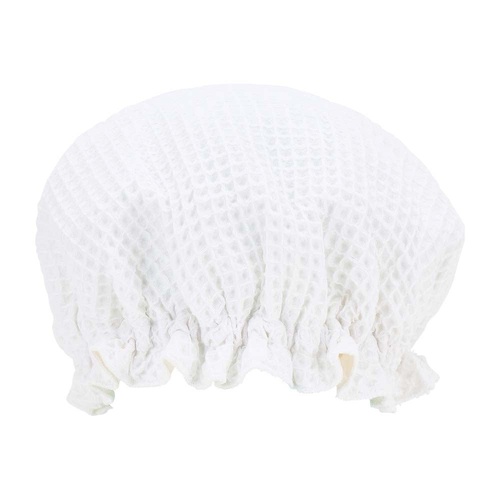 Annabel Trends Shower Cap - Waffle Cotton - White
