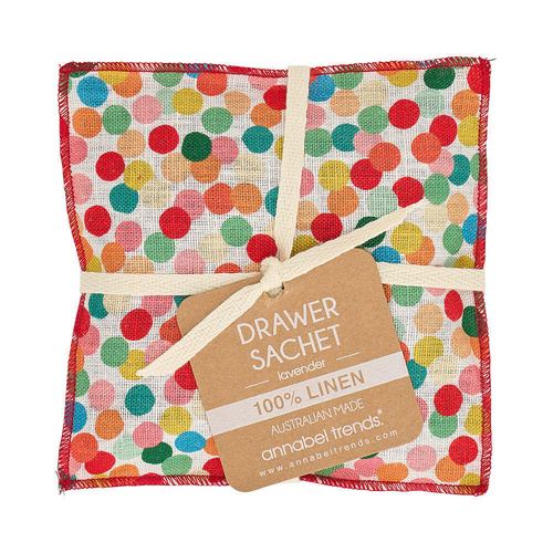 Annabel Trends Drawer Sachet - Linen - Confetti