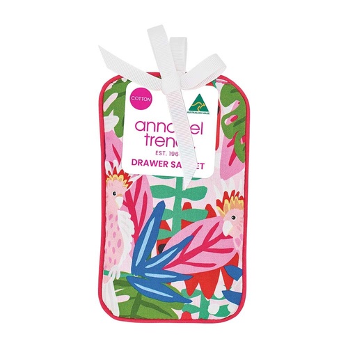 Annabel Trends Drawer Sachet - Cotton - Pink Cockatoo