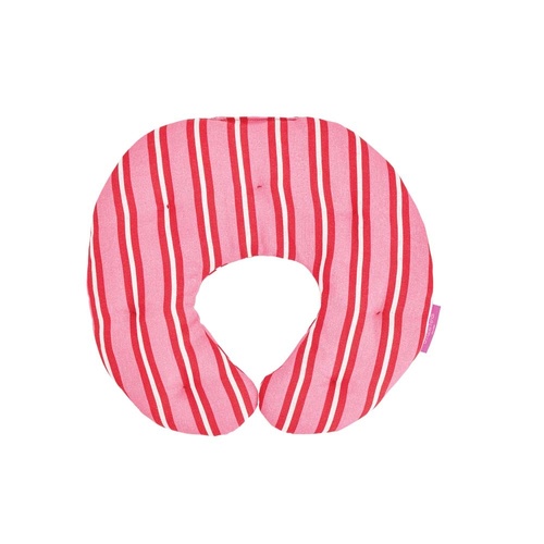 Annabel Trends Neck Heat Pillow - Cotton - Red Pink Stripe