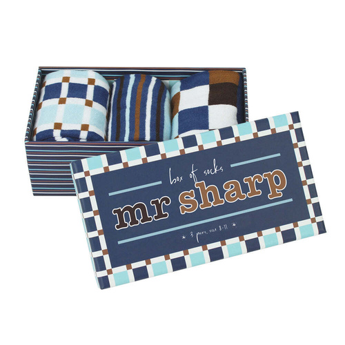 Annabel Trends Funky Feet Socks - Mr Sharp 3 pack`