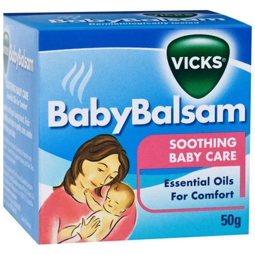 VICKS Baby Balsam Soothing Baby Care Essential Oils For Comfort 50g