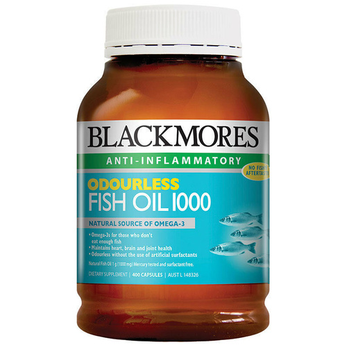 Blackmores Odourless Fishoil 1000mg - 400 Capsules