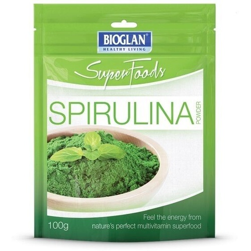 Bioglan Superfoods Spirulina 100g Protein Iron Vitamin B12 Chlorophyll