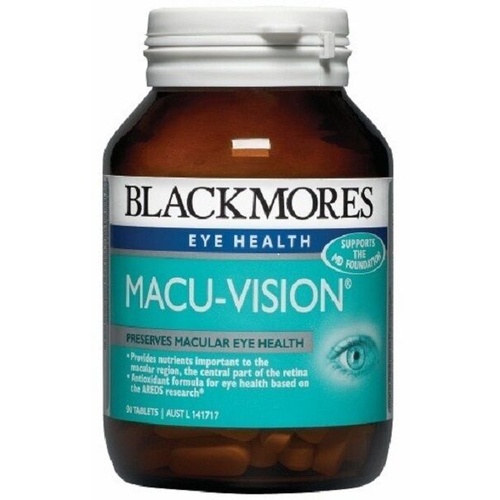 Blackmores Macu-Vision 90 Tablets Supports Macular Eye Health