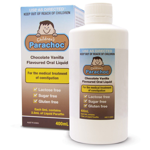 Parachoc Children Emulsion Oral Liquid Paraffin Chocolate Vanilla Flavoured400ml