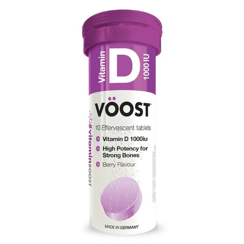 V??OST Voost Vitamin D 1000IU 10 Effervescent Tablets