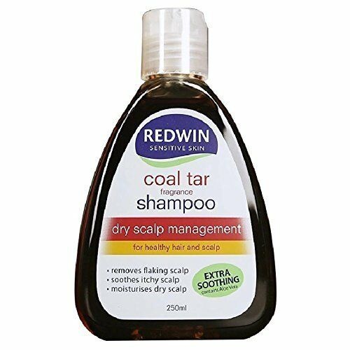 Redwin Coal Tar Shampoo 250ml - PH Balanced Formula Dry Scalp Management