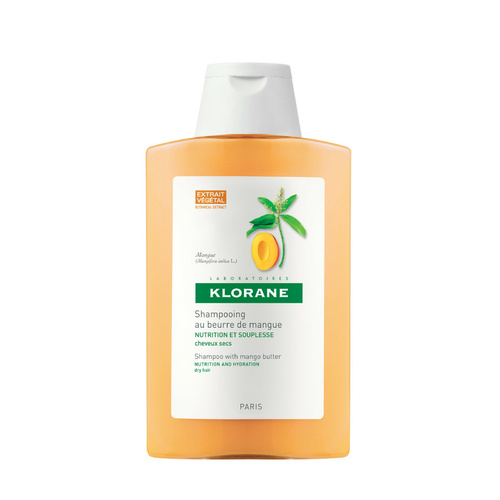 Klorane Nourishing Shampoo Mango Butter 200ml Dry Hair Nutrition and Bounce