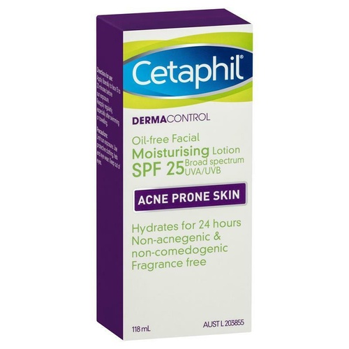 Cetaphil Dermacontrol Oil-free Facial Moisturising Lotion 118 mL SPF 30
