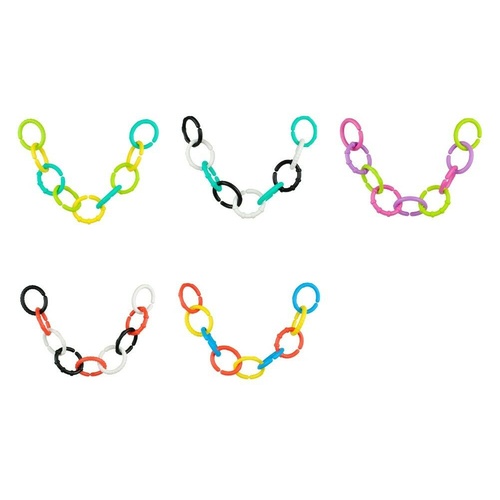 Re-Play Teether Links ? 3 Colors Set ( 3 Each)