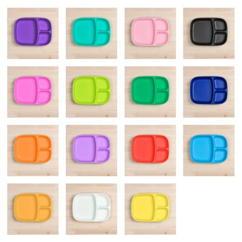 Re-Play - Divided Tray Plate -  FDA-Approved BPA-Free Plastic