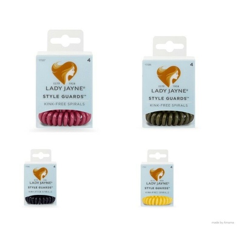 Lady Jayne Style Guards Spiral Elastics - Minimal hair breakage