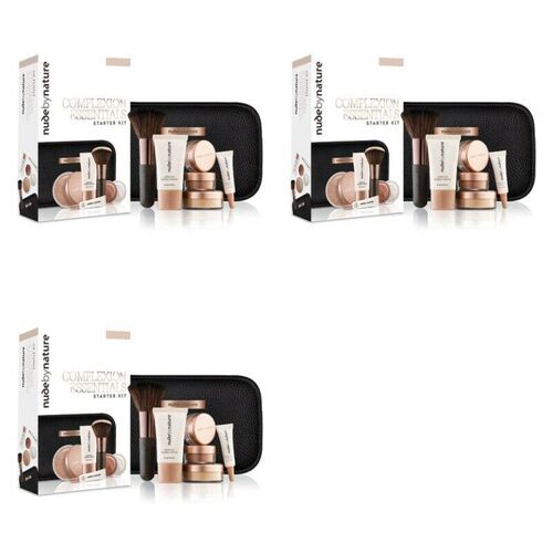 Nude by Nature Complexion Essentials Makeup Starter Kit Brush Included