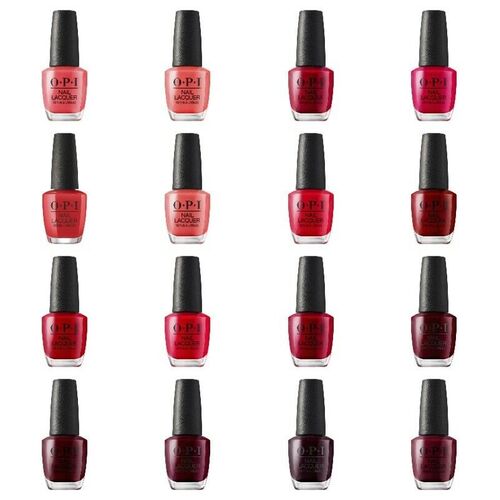 OPI Nail Lacquer Quality Nail Polish Various Colour Red Tone 15ml