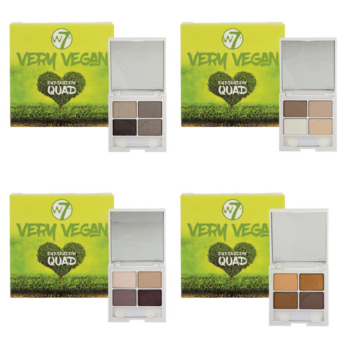 W7 Very Vegan Eyeshadow Quads Multicolour On Trends Vegan-friendly
