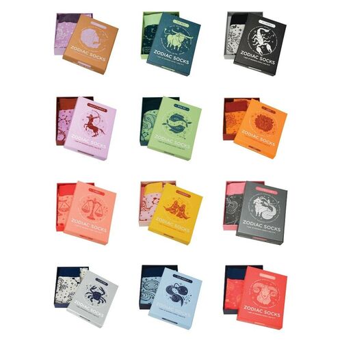 Annabel Trends Boxed Socks Zodiac Range Comfortable Colourful 1 Pair