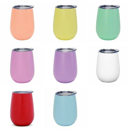 Annabel Trends Wine Tumbler Double Walled Stainless Steel Gelato Colours