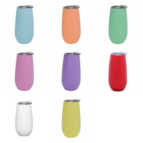 Annabel Trends Sparkling Flute Double Walled Stainless Steel Gelato Colours