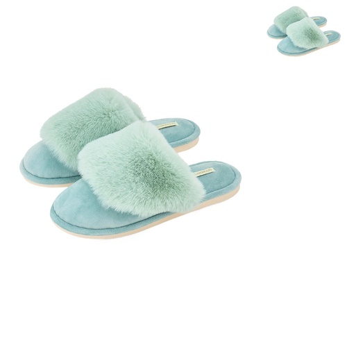 Annabel Trends Slippers - Cosy Luxe - Mist Green