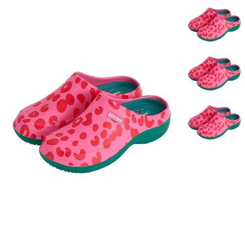 Annabel Trends Gummies - Memory Foam Clog - Cheetah Spot Pink
