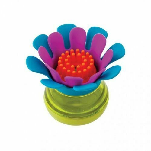 Boon - Forb Mini Silicone Dish Brush Blue Soap Dispenser Easy Clean