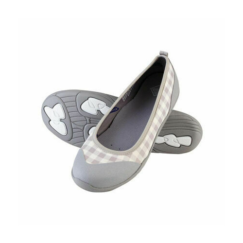 Muck Boots Breezy Ballet Flat All Purpose for Ladies Women's - Gray Gingham