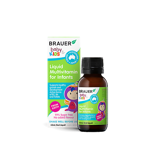 Brauer Baby & Kids Liquid Multivitamin For Infants 45ml Support Growth