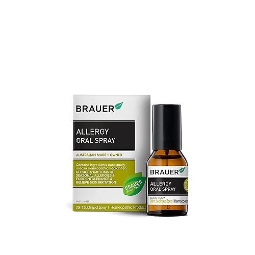 Brauer Allergy Oral Spray 20ml Reduce Symptops Of Seasonal Allergy