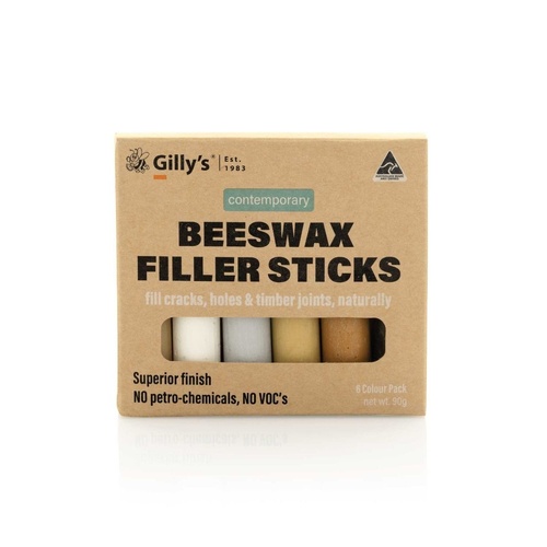 Gilly's Beeswax Filler Sticks - Contemporary Colours 6Pcs