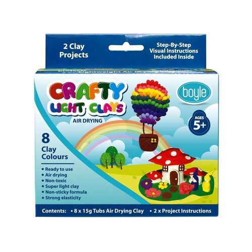Crafty Light Clays DIY Projects 8 Colour Value Pack