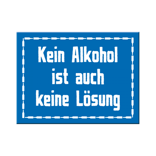 Nostalgic-Art Magnet Keine Alkohol 6x8cm