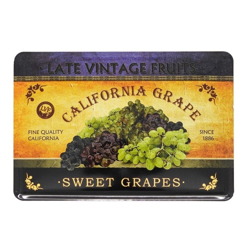 Nostalgic-Art Metal Card Sweet Grapes 10x14x0.3cm