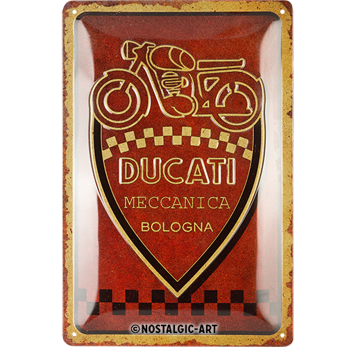 Nostalgic-Art Medium Sign Ducati - Meccanica Bologna 20x30x0.5cm