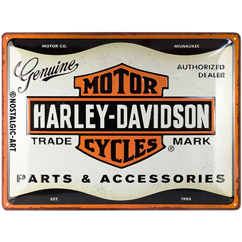 Nostalgic-Art Large Sign Harley - Parts & Accessories 30x40x0.5cm