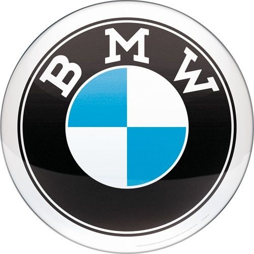 Nostalgic-Art Round Tin Sign BMW - Logo 35x35x0.5cm