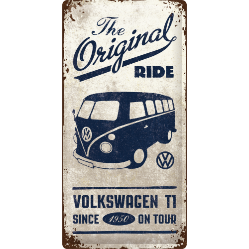 Nostalgic-Art Long Sign VW Bulli The Original Ride 25x50cm