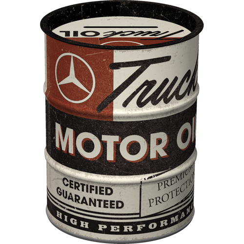Nostalgic-Art Money Box Oil Barrel Daimler Truck - Motor Oil