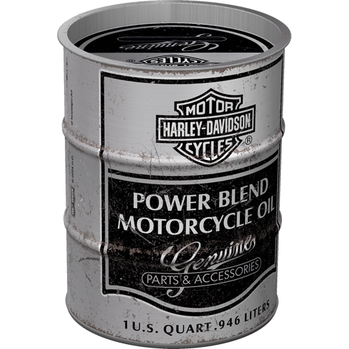 Nostalgic-Art Money Box Oil Barrel Harley-Davidson Power Blend 9.3x9.3x11.5cm