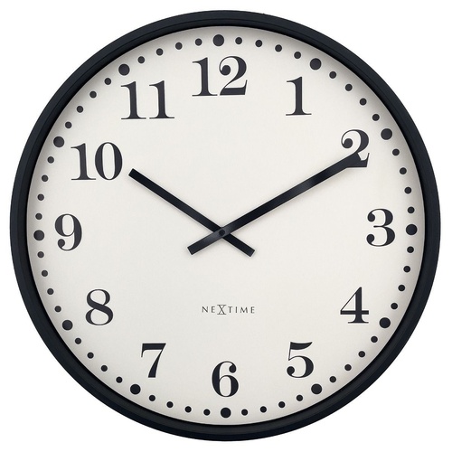 NeXtime Dickens Large Wall Clock 50cm - Cream