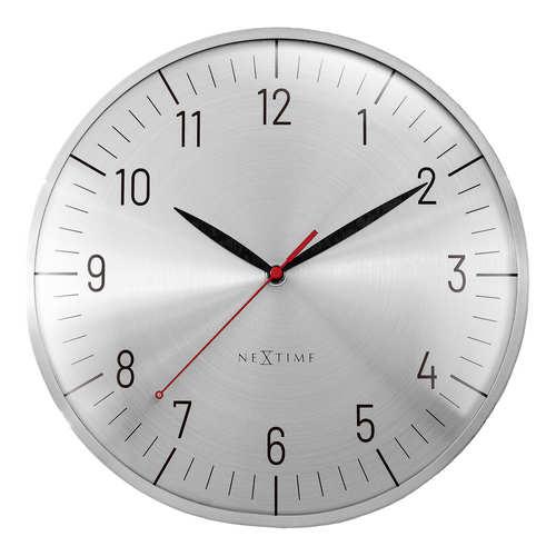NeXtime Frankfurt Wall Clock 30.5cm - Silver