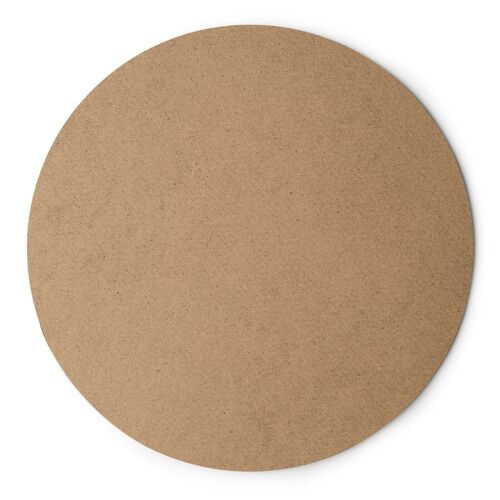 3 Pieces of Craft MDF Round Placemat 25x25x0.3cm