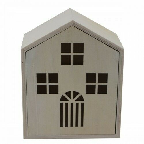 Boyle Paintable Wood House Storage Box Home/Office D????cor Art